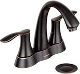 Oil Rubbed Bronze Bathroom Faucet, Lava Odoro Modern Two Handle 4 Inch Centerset Bathroom Sink Faucet Bronze Vanity Faucet with Pop up Drain Assembly Supply Line, Spot-Resistant, BF423-ORB