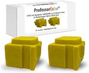 Professor Color Colorqube 8700 Ink Replaces 108R00992 (2 Repackaged Yellow OEM Inks), Bundle Includes Bypass Key for use in North American Printers - 4,400 Pages