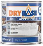 Drybase Liquid Damp Proof Membrane (1 Litre, White) - Damp Proofing Paint for Internal Walls and Floors. Waterproof Paint