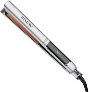 Revlon Copper Smooth Hair Flat Iron | Frizz Control for Fast and Shiny Styles, (XL 1 in)