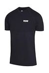 TCA Superknit Seamless Gym, Running, Workout Top for Men - Gym Tops for Men, Gym T Shirts Men, Running Top Men - Black, M