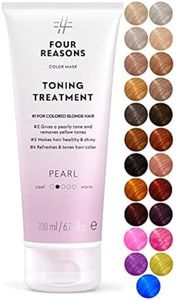 Color Mask Pearl Blonde Toning Treatment - 27-Color, Color-Deposit Conditioner for Color-Treated Hair - Vegan, Cruelty-Free, 6.76 fl oz