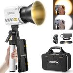 GODOX ML60II Bi Kit Portable LED Video Light – App Control,11FX Effects,2800K-6500K Bi-Color Handheld Photography Light with AK-B01 Battery Base