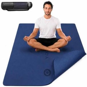YOTTOY Large Yoga Mat, TPE, Non-Slip, 75x40x1/2 Inch, with Strap, Towel and Bag, for Pilates and Workout