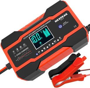 10-Amp Smart Car Battery Charger – Automatic 12V/24V Maintainer