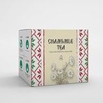 Chamomile Tea by Amelia Rose | 50 Tea Bags | 100% Pure Bulgarian Chamomile | Naturlly Caffeine Free