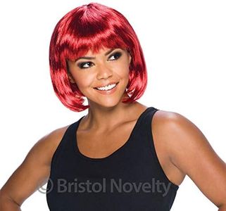 Bristol Novelty BW886 Elegant Bob Wig, Passion Red, One Size