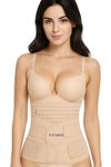 PLETHEON® 3-In-1 Abdominal belt after delivery Shaping Belt Waist Wrap & Pelvis Post Pregnancy Slimming Shapewear Tummy Reduction Body Shaper Free Size (Fit from 30 Inch to 46 Inches of waist)