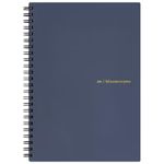 Maruman MNEMOSYNE Soft Cover Notebook 8.27 x 5.83 Inches (A5), 7mm ruled 24-line, 80 Sheets, Navy, 1 ea. (N295-72)