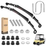 10L0L Golf Cart Heavy Duty Rear 4-Leaf Spring Kit with Bushings & Sleeves for Club Car DS Golf Cart