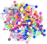 BodyJewelryOnline 20, 50 or 100 Tongue Ring Nipple Ring Assorted Packs - Perfect for Small Shops or Individuals (100)