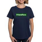 CafePress IT Crowd Friendface Women's Dark T Shirt Womens Cotton T-Shirt Navy