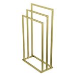 Kingston Brass SCC8337 Edenscape Freestanding 3-Tier Towel Rack, Brushed Brass