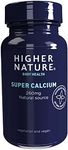 Higher Nature - Super Calcium - 260mg Natural Source - Clinically Proven Calcium Supplement - Vegetarian & Vegan - 90 Capsules