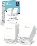 TP-Link PG1200 KIT G.hn 1200 Mbps Powerline Adapter Kit, 1+1 Gigabit Ethernet Port, Power Save, Powerline Network Adapters, TP-Link Powerline Adapter, Not Work with HomePlug AV/AV2, Plug & Play