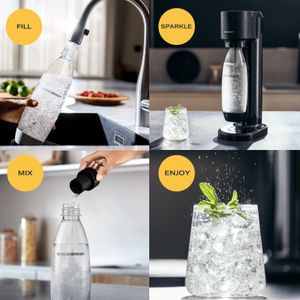 SodaStream Gaia Sparkling Water Maker – Black