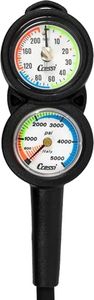 Cressi Rugged Analogic Console Analogic Pressure Gauges, Imperial, Mini SPG