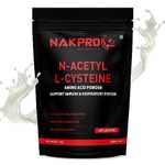 NAKPRO N-Acetyl-L-Cysteine Powder, 600mg | Support Cellular Antioxidant | Immune Health | NAC Supplement Powder (Unflavored, 100g)