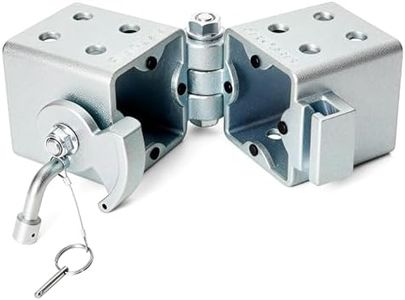 Folding Trailer Tongue Kit, Save Storage Space, Rating 5,000 Lbs, for 3 x 3 in Trailer Tongue, High Carbon Steel Corrosion & Rust Resistant, Dual Locking, Easy to Install, 5-Year Warrnaty