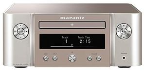 Marantz X-MCR612 HiFi Amplifier, Bluetooth Receiver, CD-Player, DAB+ Radio, Music Streaming, HEOS Multiroom, AirPlay2, Google Assistant/Siri/Alexa Compatible, 2 TV-inputs - Silver/Gold, T1SG