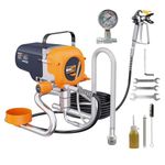 MAXXT Airless Paint Sprayers, 3300PSI Motorized Paint Sprayer with Stand, High Efficiency Spray Paint Machine for Home, Outdoor DIY Handyman Shed Garage House Painting Deck Shed Fence Furniture