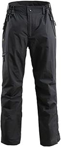 8 Fans Men's Cargo Fishing Pants Outdoor Quick-Dry Lightweight Breathable Waterproof Hiking Pants with Pockets for Men Women, Black, X-Large