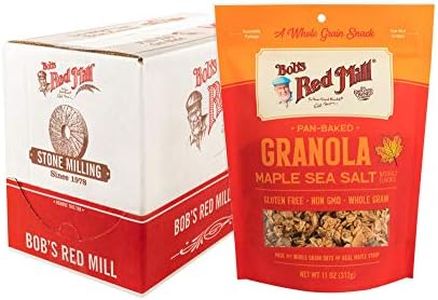 Bob’s Red Mill Maple Sea Salt Homestyle Granola, 11 Ounce Bag (Pack of 6), Certified Gluten Free, Non-GMO, Whole Grain