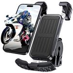 Trtorg Bike Phone Mount, Motorcycle Phone Mount, Phone Holder Bike Adjustable Cell Bike Phone Holder for iPhone Samsung 4.7-6.8" Phones Anti-Shake