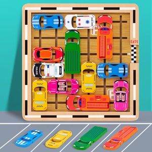 Mystooy Rush Hour Game, Car Toy Storage Game, Logic Game with 120 Levels, Thinking Logic Puzzle Games from 3 4 5 6 7 8 Years, Board Games, Children's Toy, Family Game, Travel Game for Boys and Girls