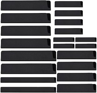 20pcs Universal Knife Edge Guards Set, Non-BPA Knife Sheath, Waterproof Abrasion Resistant Felt Lined Knife Cover Sleeves Knife Protectors, Gentle on Your Blades(20pcs)