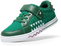 DREAM PAIRS Boys Girls Sneakers Kids Toddler Shoes Storybook Causal Walking Shoes Non-Slip with Hook and Loop,Size 12 Little Kid,Green,SDFS2403K