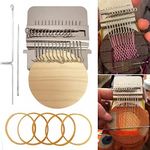 Rumexeng Small Weaving Loom, Wooden Speedweve Darning Loom Type Weave Tool, Convenient DIY Darning Machine for Mending Jeans and Clothes Quickly and Easily, Makes Beautiful Stitching (14 Hooks)