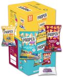 Proper Corn Popcorn Sweet & Salty With Proper Chips BBQ And Salt & Vinegar Bundle Of 64 x 14g Boxed Treatz