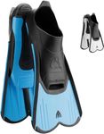 Cressi Men's Light Swimming Fins - Blue, 33/34- UK 1/2