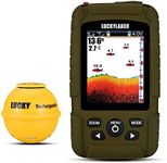 LUCKY Portable Sonar Fish Finder Boat Depth Fishing Fish Finders Waterproof Handheld Wireless Fishing Finder Kayak Transducer Depth Finders for Ice Fishing Sea