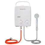 Thermomate AZ132 5L Portable Gas Water Heater, Tankless Water Heater with Folding Handle, Instant Gas Boiler Use for Outdoor Showers, Camping, Horses, RV Trip [Energy Class A]