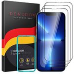 DEINODON 3-Pack Tempered Glass for iPhone 13 Pro Max/14 Plus [Full Coverage] Screen Protector with Installationsframe [9H+ Hardness] Crystal Clear Anti-Static Invisible Shield