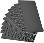 uxcell Blank Metal Card 100x50x1mm Anodized Aluminum Plate for DIY Laser Printing Engraving Black 10 Pcs