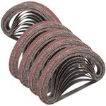 STEBRUAM Sanding Belt 13 x 457 mm,50PCS 40 Grit Belt Sander Belts