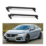 Cross Bars Aluminum Compatible with Honda Civic 2015-2020 for Car Roof Rack with Lock Cargo Carrier, Black