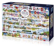 Cream Teas & Queuing 1000 Piece Jigsaw Puzzle | Sustainable Puzzle for Adults | Premium 100% Recycled Board | Great Gift for Adults | Gibsons Games