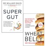 Dr William Davis Collection 2 Books Set (Super Gut, Wheat Belly)