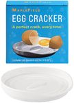 Maplefield Dual Purpose Egg Cracker Tool - Egg Cracker and Spoon Rest Tool for Kitchen - Spoon Holder & Egg Breaker Tool - Ceramic & Stylish Egg Cracking Tool - 1 Pack Egg Cracker Plate