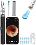 DR VAKU® CLENZIO PRO Earocam Earwax Removal Tool Kit with Forceps HD Camera Wifi Connection & 6 LED Lights Endoscope Tool Ear Cleaner for iOS & Android + 11 Silicone Tips Free- Black