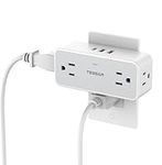 Multi Plug Outlet Extender with USB C, TESSAN Surge Protecter Wall Outlet Expander with 4 Multiple Sockets and 3 USB (1 USB C), Widely Spaced Outlet Splitter for Home Office Dorm Room, 1875W