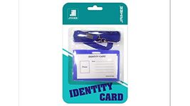 Jaimee I.D. Card Holder Badge with Lanyards with Hasp for Employee's Card Identification Name Tags (Blue) (20)