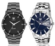 LORENZ Pack of 2 Analog Watch for Men | Watch for Boys | MK-6265A