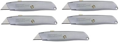 Stanley 10-099 6 in Classic 99® Retractable Utility Knife, 5-Pack