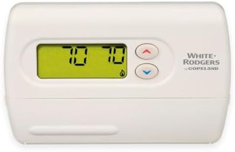 White-Rodgers Emerson 1F86-344 Non-Programmable Thermostat for Single-Stage Systems