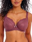 Freya Women's Fancies Underwire Balcony K Cup Bra Plunge, Iced Mocha, 36GG US